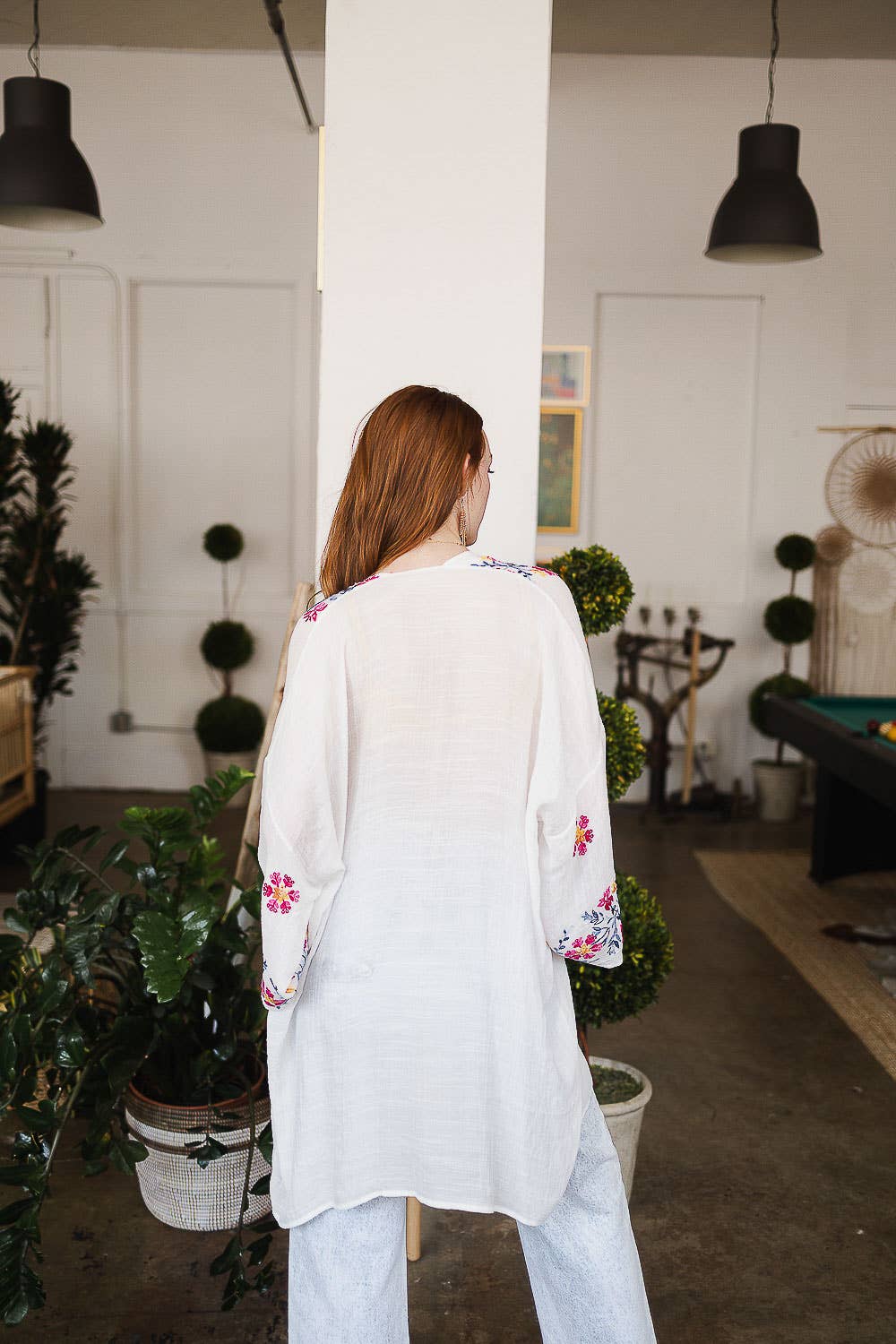 Embroidered Kimono - Casual Chic Comfort