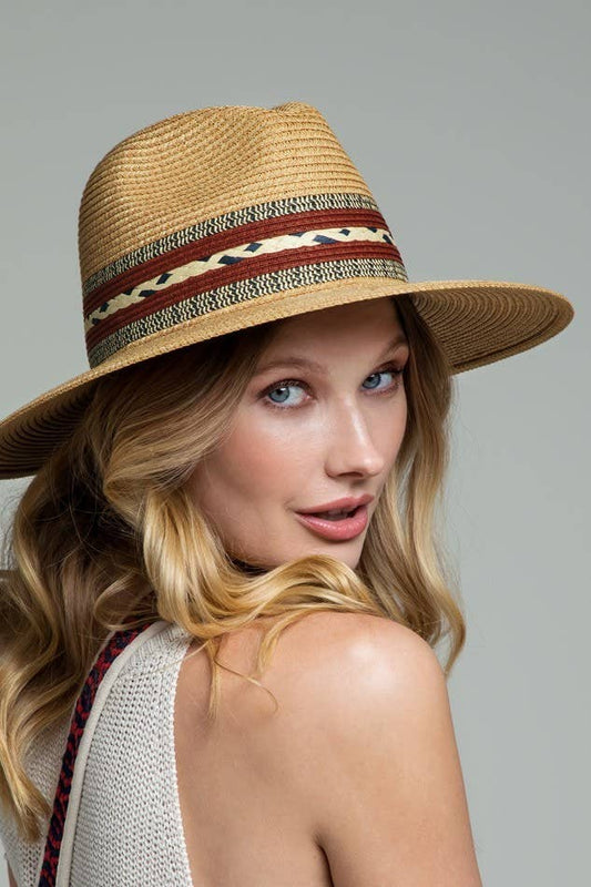 Braided Trim Panama Hat