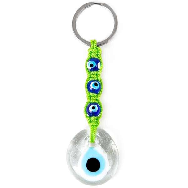 Handmade Evil Eye Keychain, Boho Keychain, Handmade Keychain
