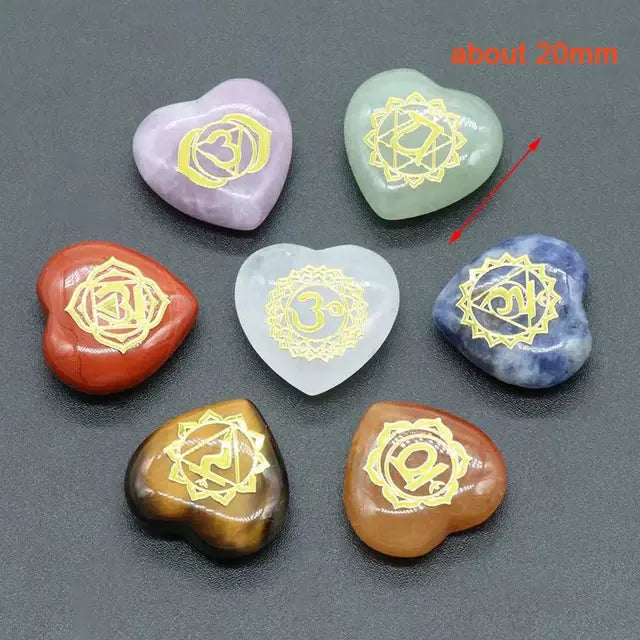 7-Piece Heart Chakra Crystal Set