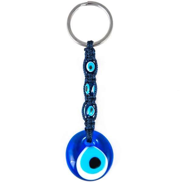 Handmade Evil Eye Keychain, Boho Keychain, Handmade Keychain
