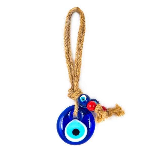 Small Evil Eye Wall Hanging, Boho Home Decor