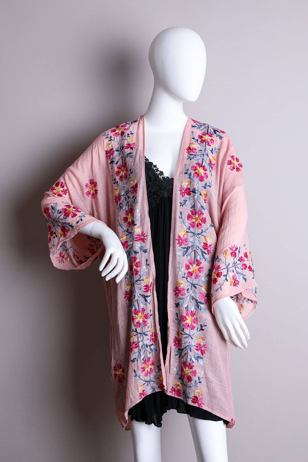 Embroidered Kimono - Casual Chic Comfort