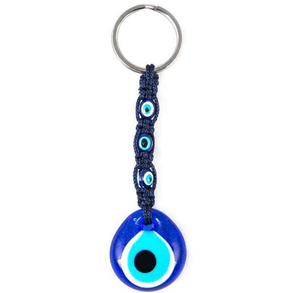 Handmade Evil Eye Keychain, Boho Keychain, Handmade Keychain