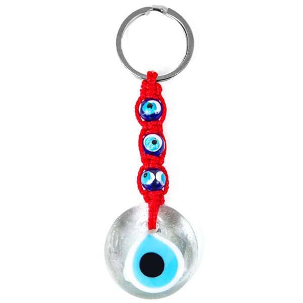 Handmade Evil Eye Keychain, Boho Keychain, Handmade Keychain