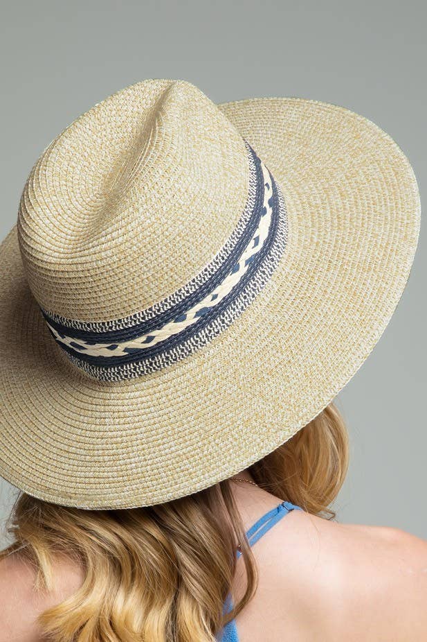Braided Trim Panama Hat