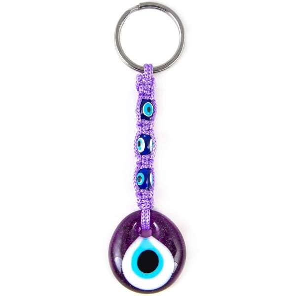 Handmade Evil Eye Keychain, Boho Keychain, Handmade Keychain