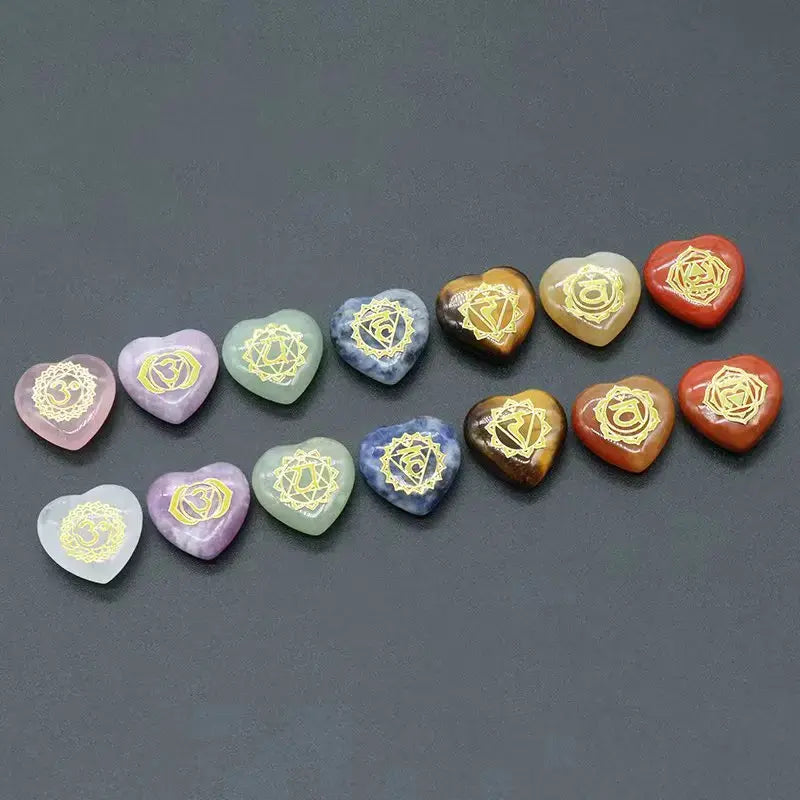 7-Piece Heart Chakra Crystal Set