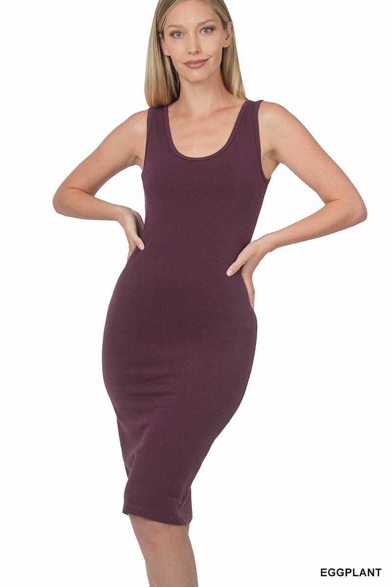 Cotton midi dress- Staple Pieces