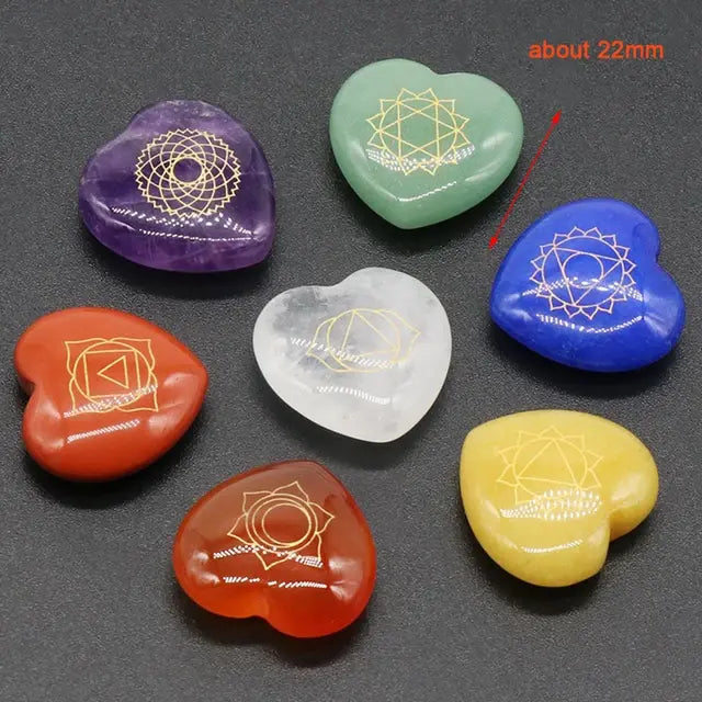 7-Piece Heart Chakra Crystal Set