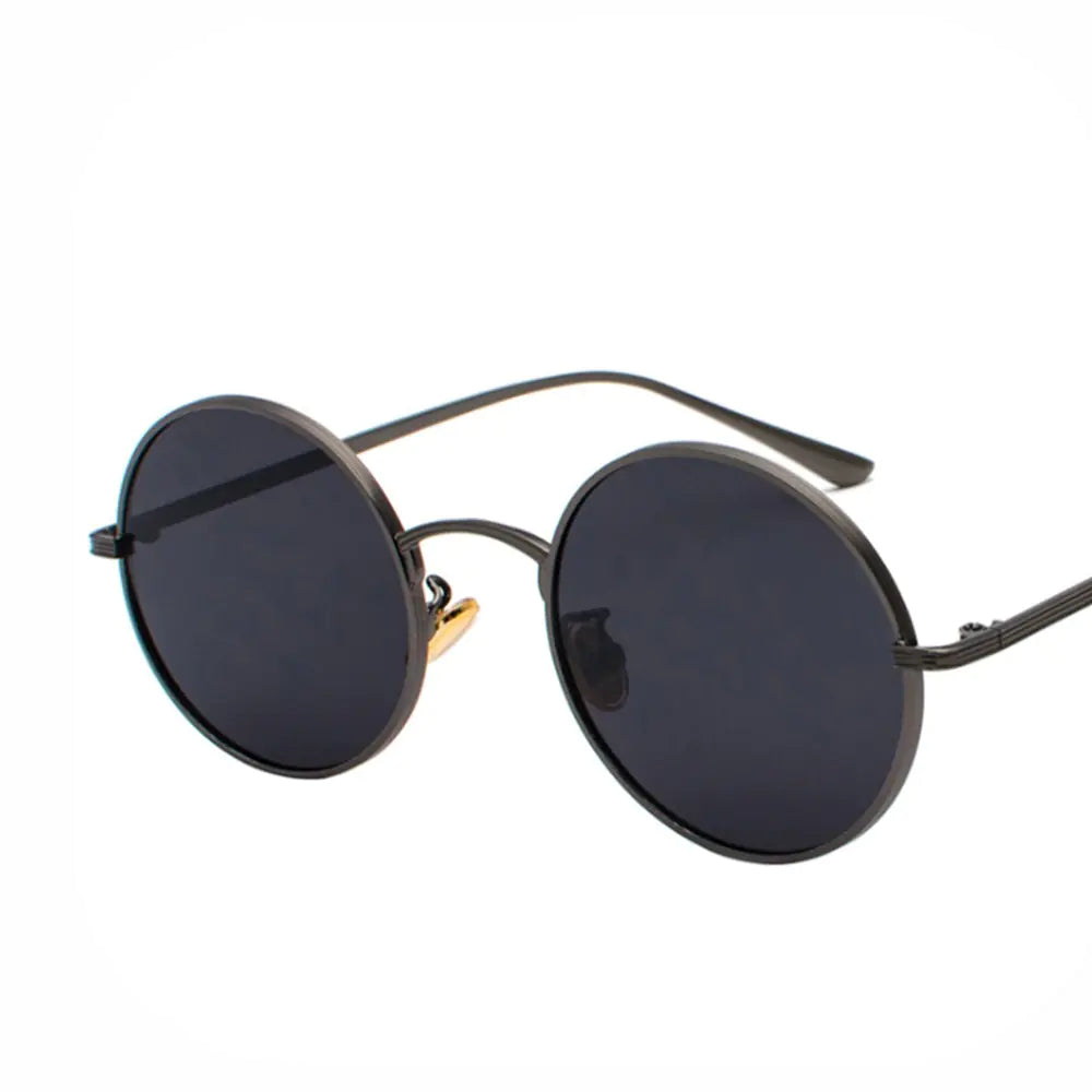 Retro Round Sunglasses –  Color Lenses