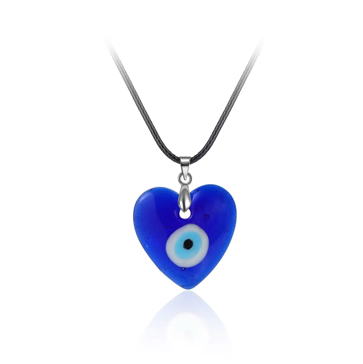 Turkish Glass Evil Eye Pendant Necklace