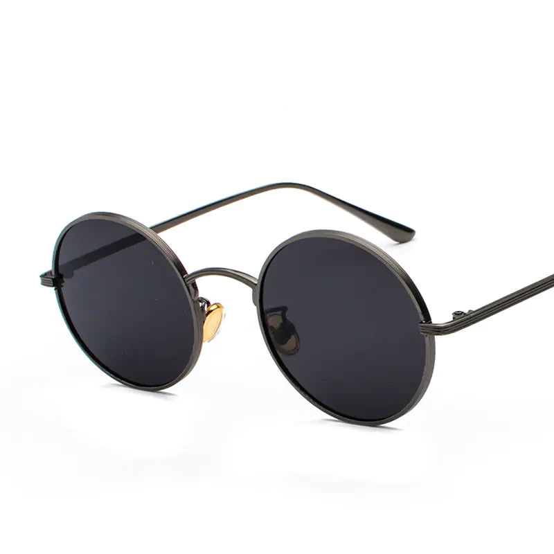 Retro Round Sunglasses –  Color Lenses