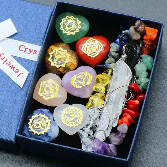 7-Piece Heart Chakra Crystal Set