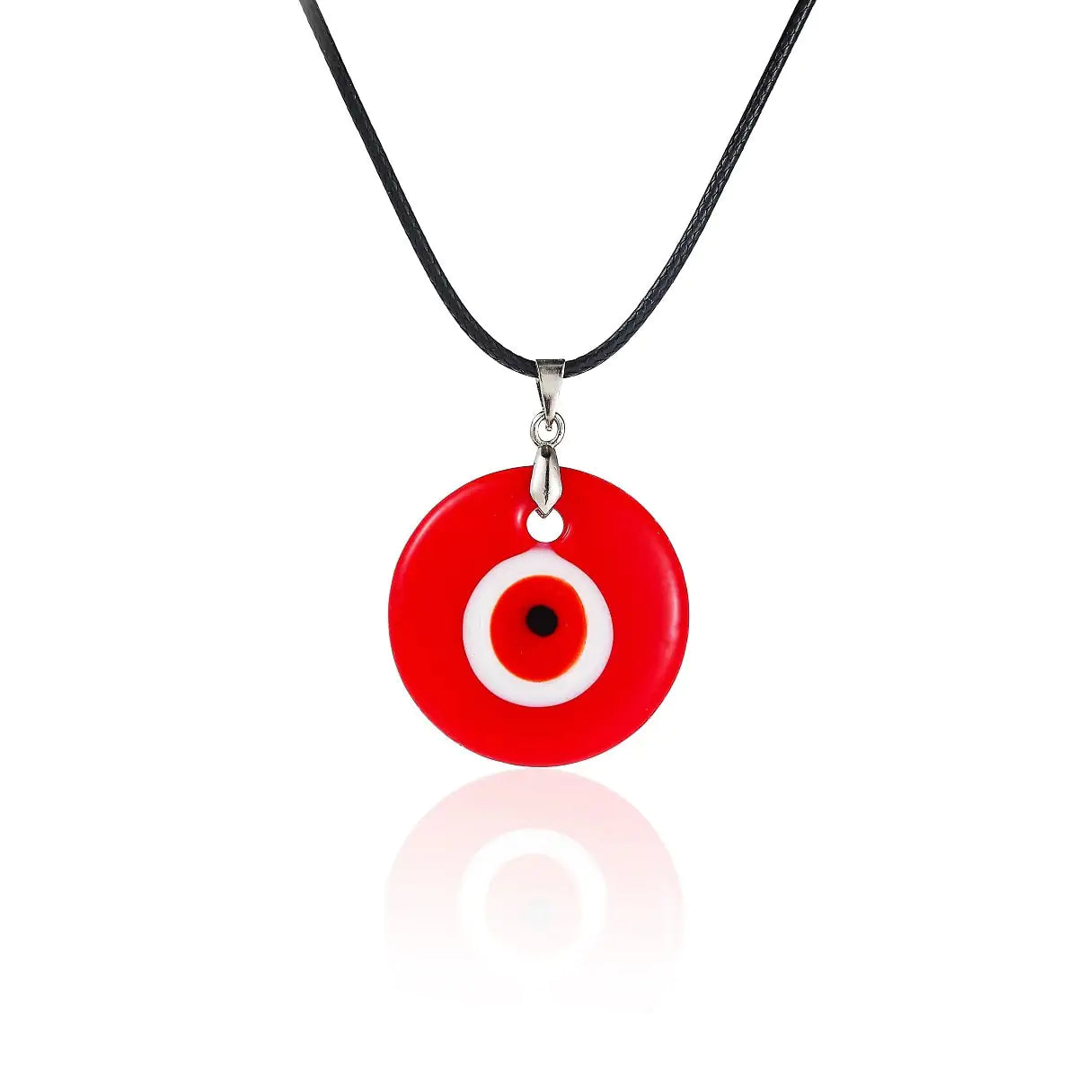 Turkish Glass Evil Eye Pendant Necklace