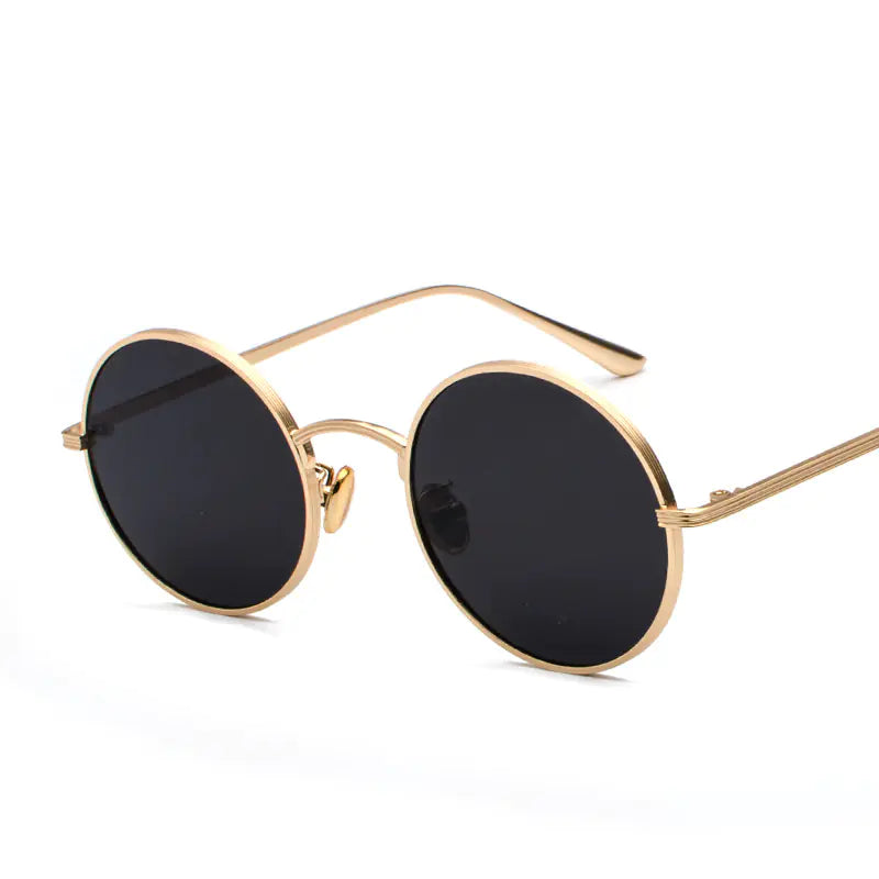 Retro Round Sunglasses –  Color Lenses