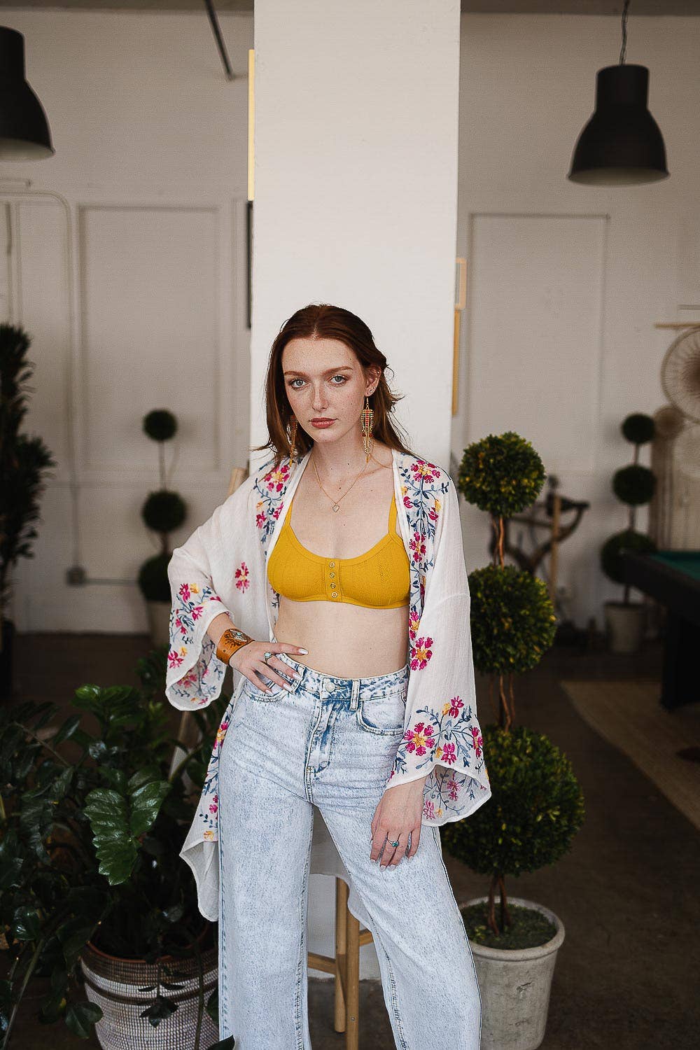 Embroidered Kimono - Casual Chic Comfort
