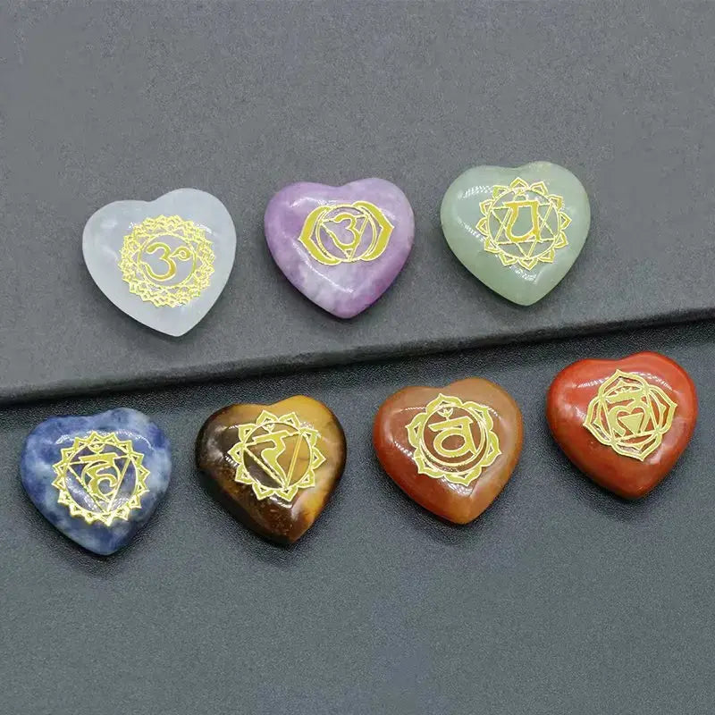 7-Piece Heart Chakra Crystal Set