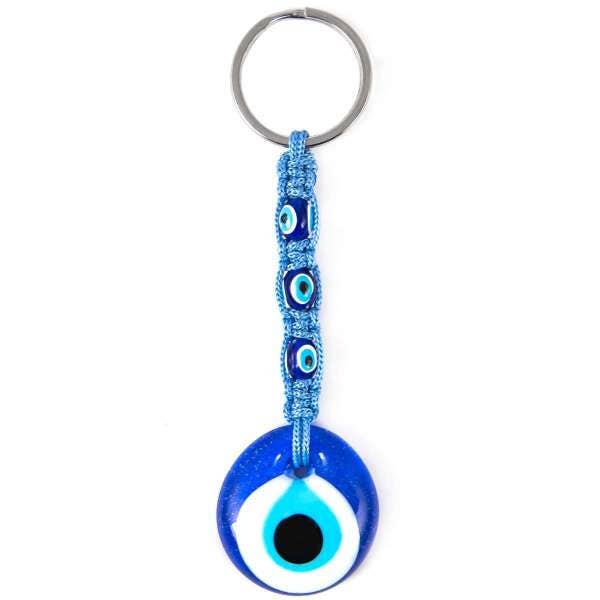 Handmade Evil Eye Keychain, Boho Keychain, Handmade Keychain