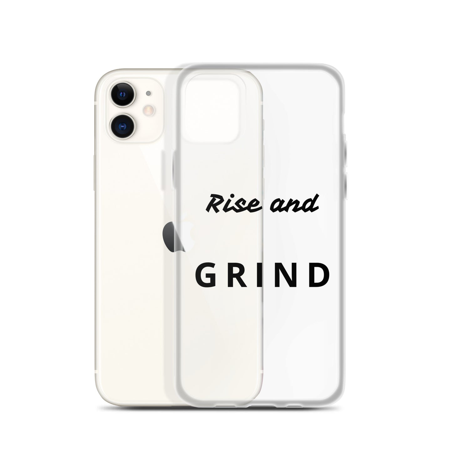 Clear Case for iPhone® "Rise and Grind"