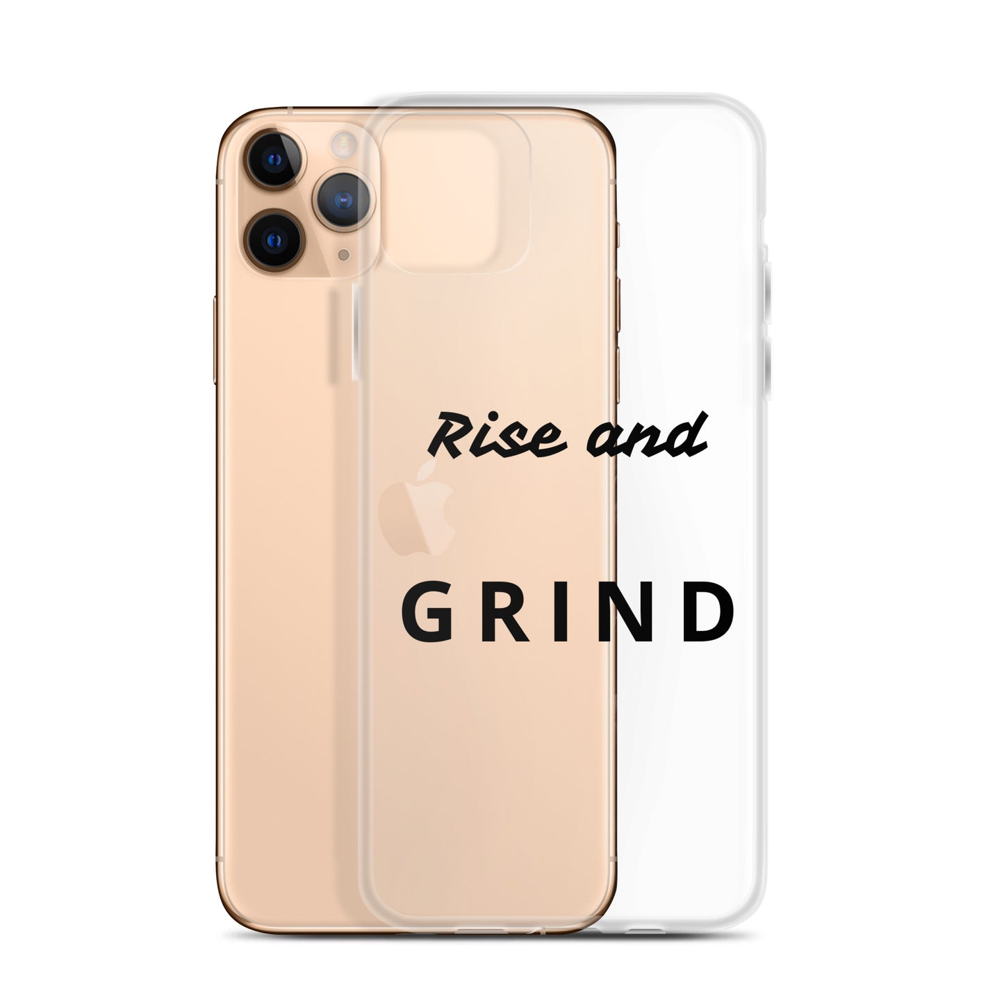 Clear Case for iPhone® "Rise and Grind"