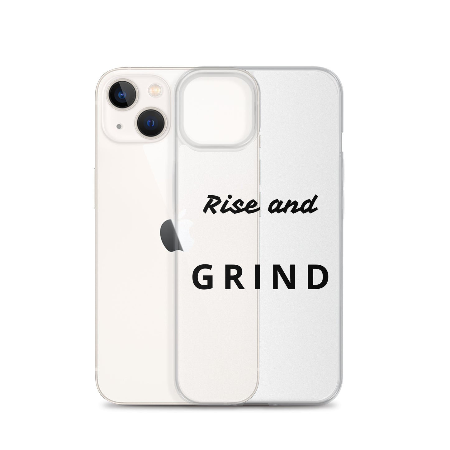 Clear Case for iPhone® "Rise and Grind"