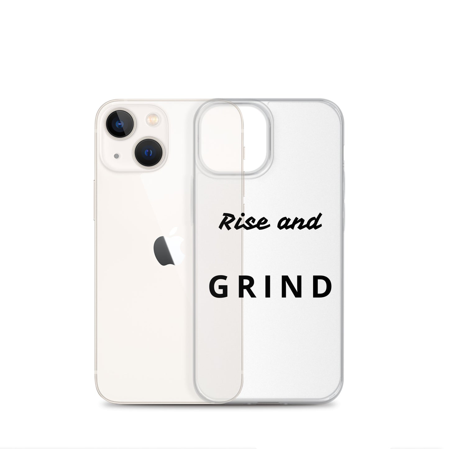 Clear Case for iPhone® "Rise and Grind"