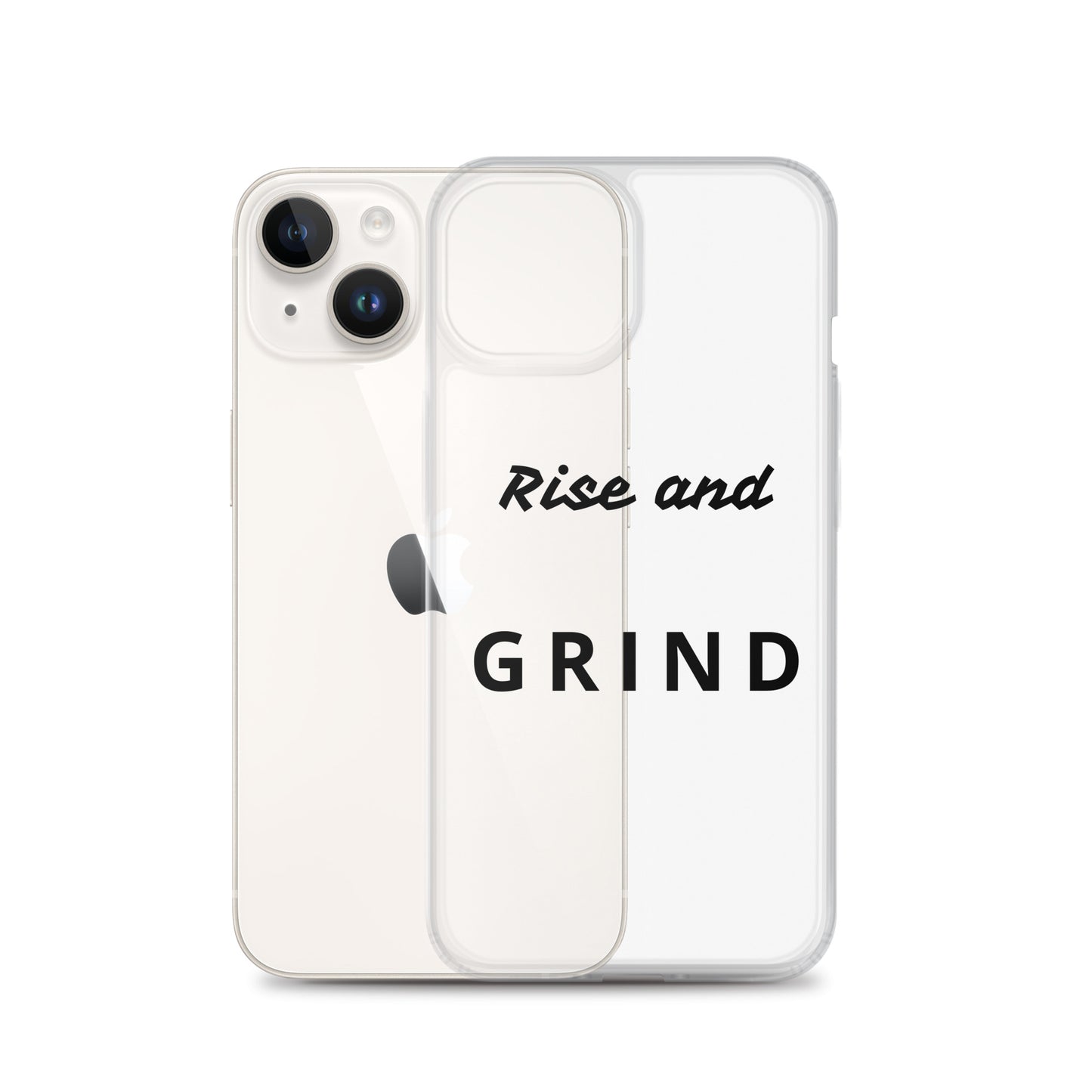 Clear Case for iPhone® "Rise and Grind"