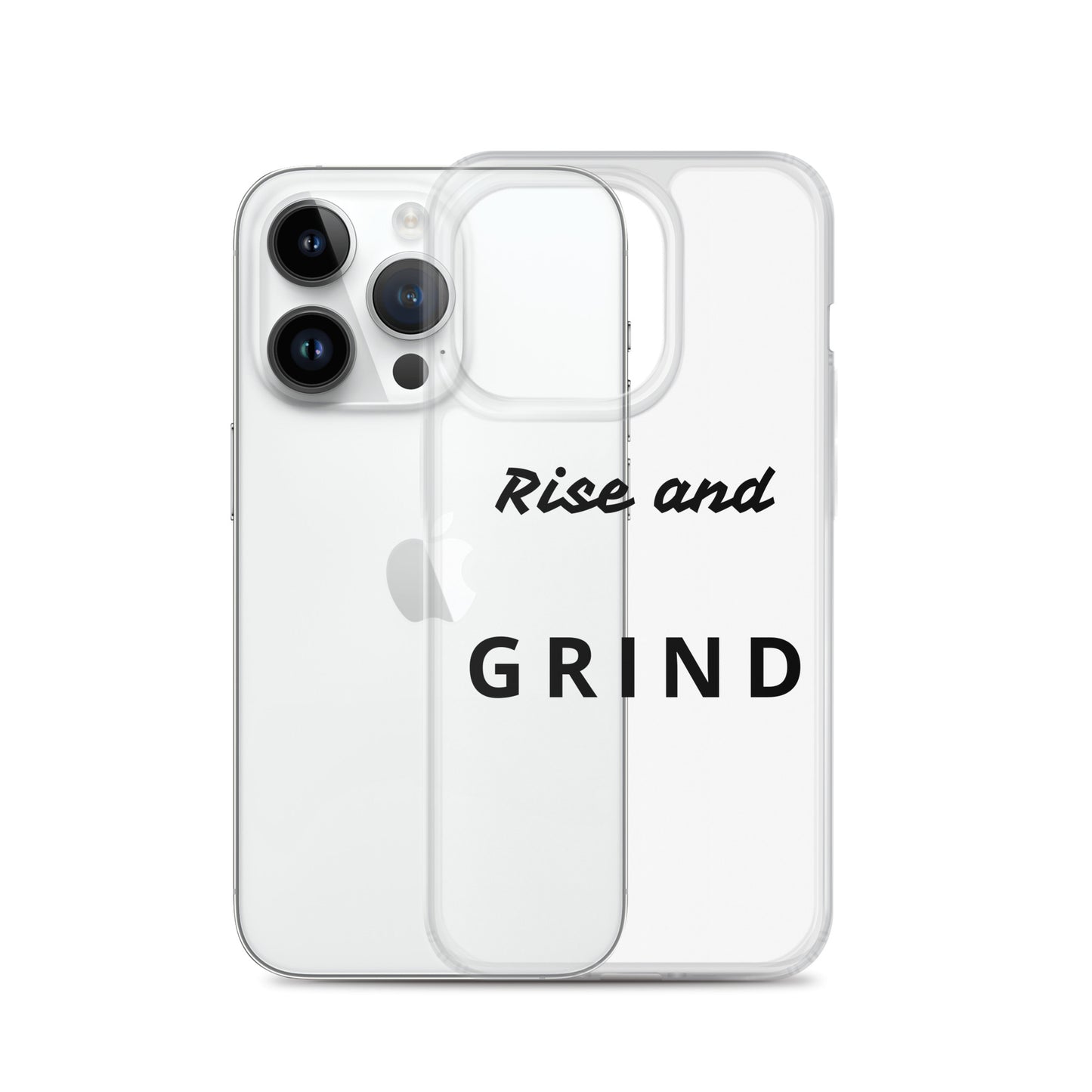 Clear Case for iPhone® "Rise and Grind"