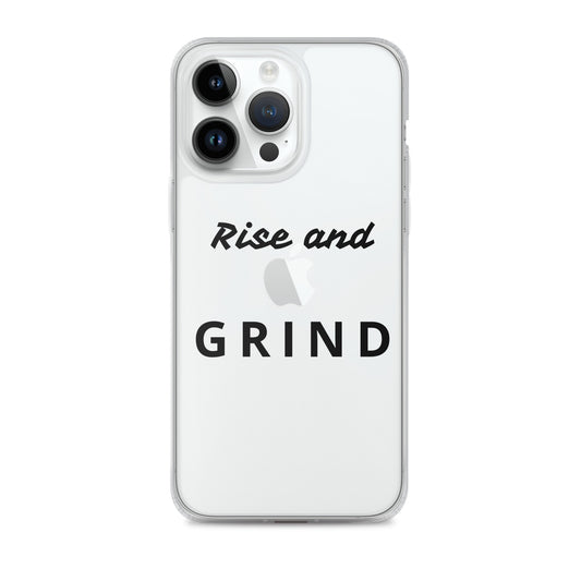 Clear Case for iPhone® "Rise and Grind"