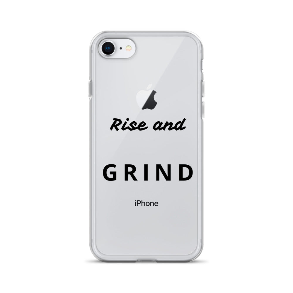 Clear Case for iPhone® "Rise and Grind"