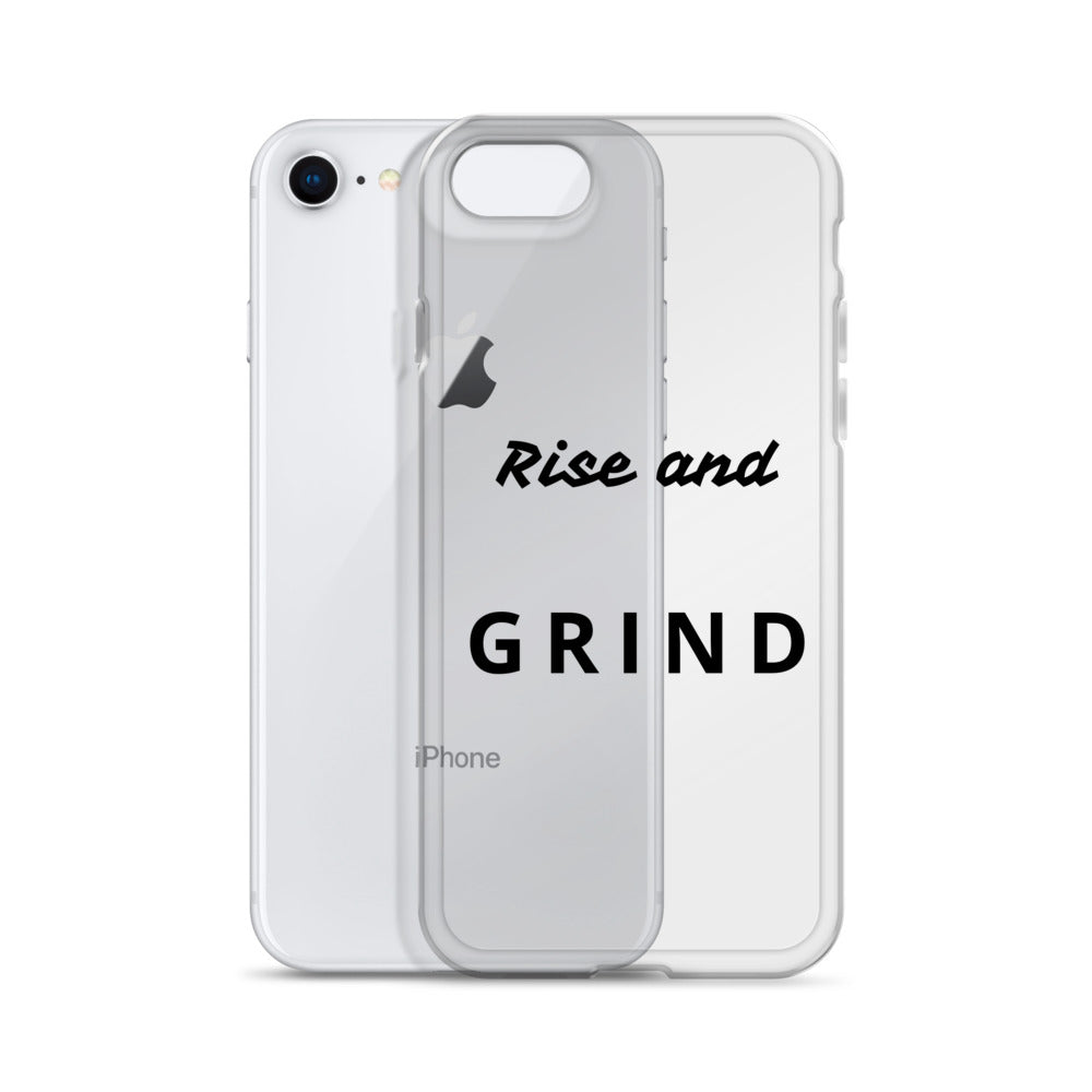 Clear Case for iPhone® "Rise and Grind"