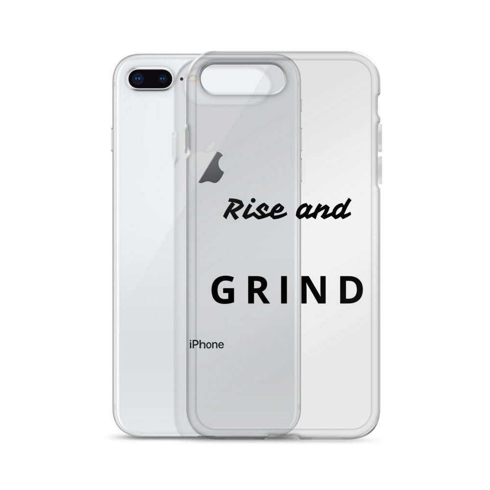 Clear Case for iPhone® "Rise and Grind"