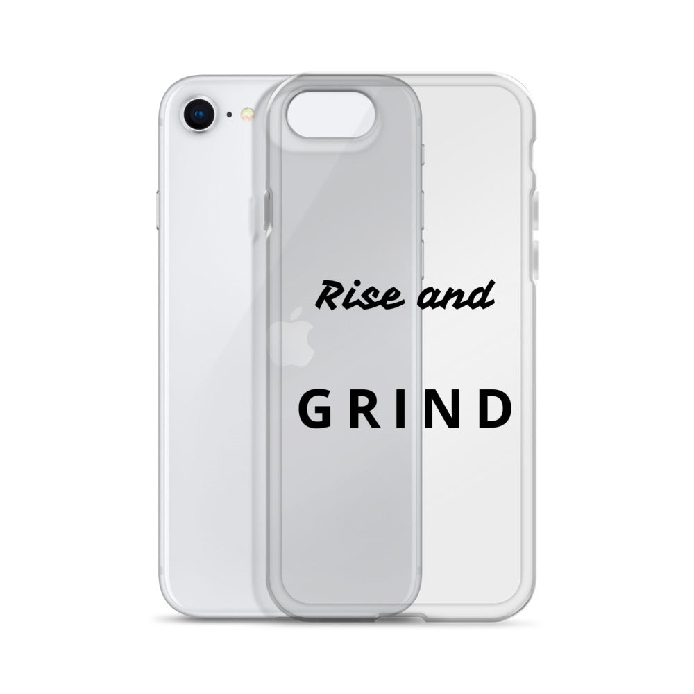 Clear Case for iPhone® "Rise and Grind"