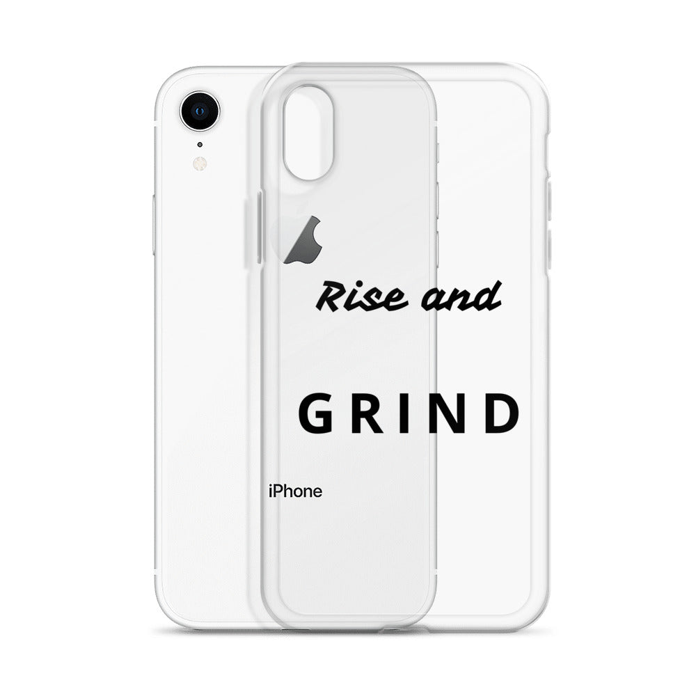 Clear Case for iPhone® "Rise and Grind"