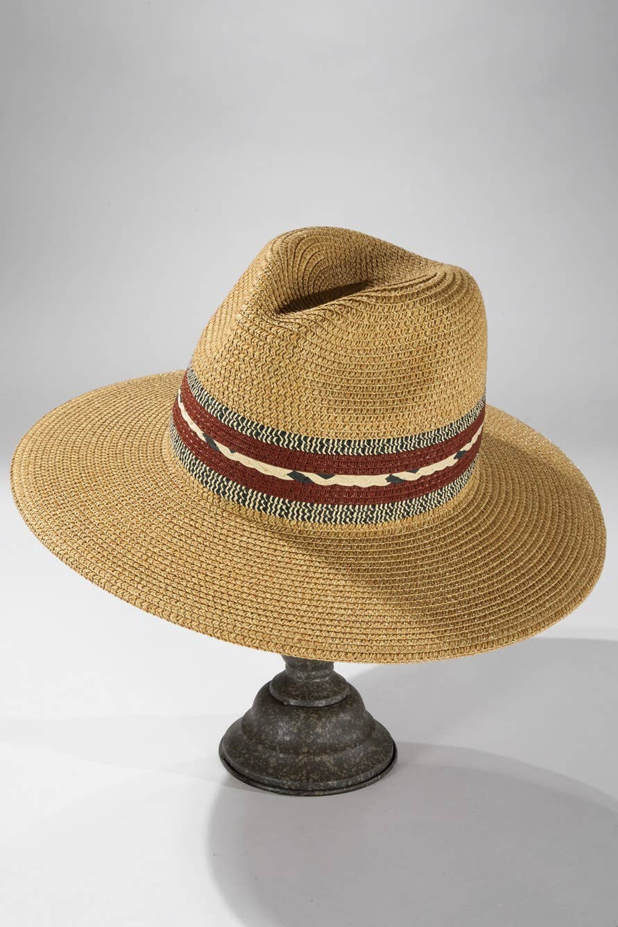 Braided Trim Panama Hat