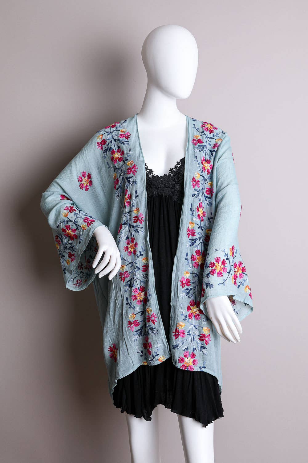 Embroidered Kimono - Casual Chic Comfort