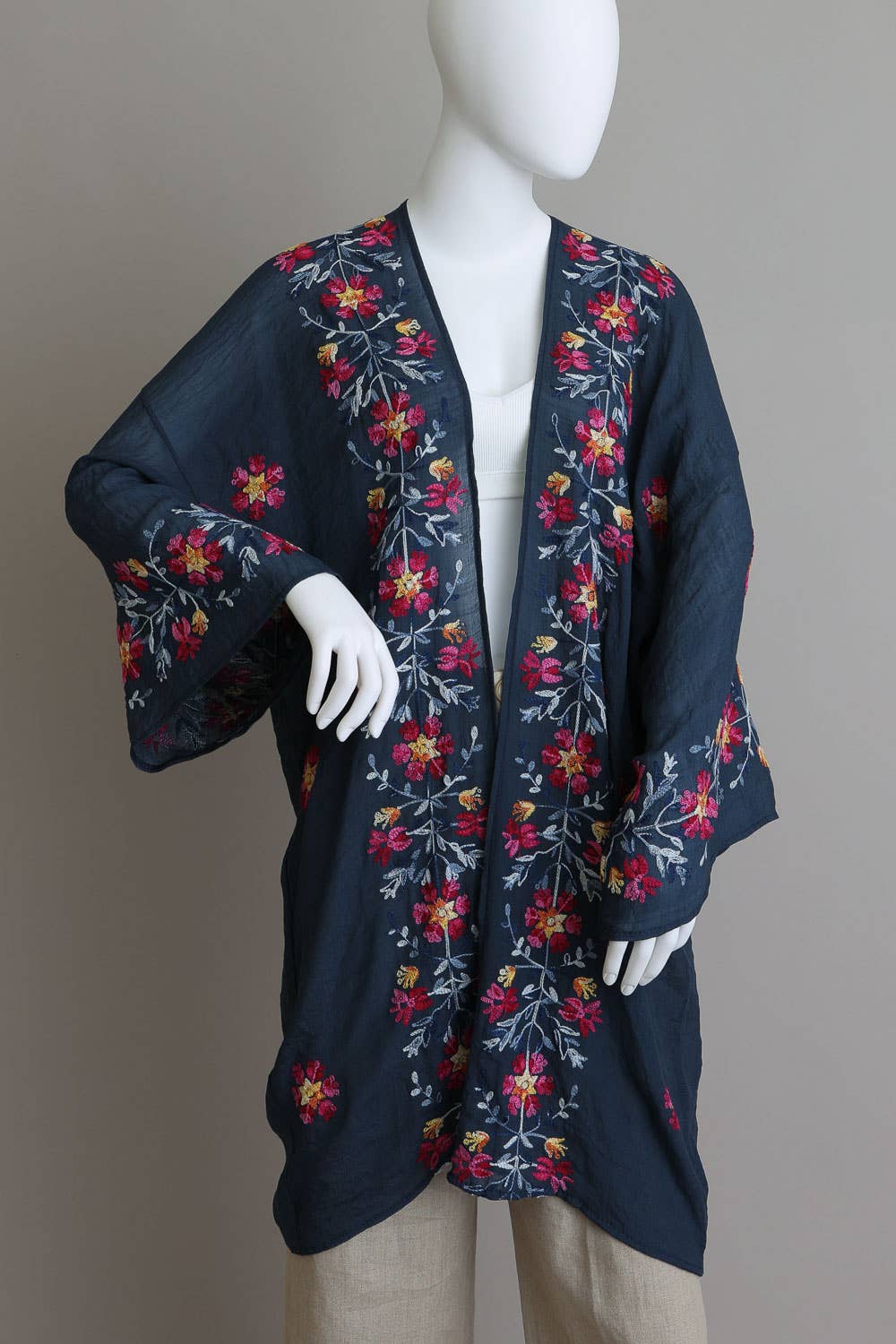 Embroidered Kimono - Casual Chic Comfort
