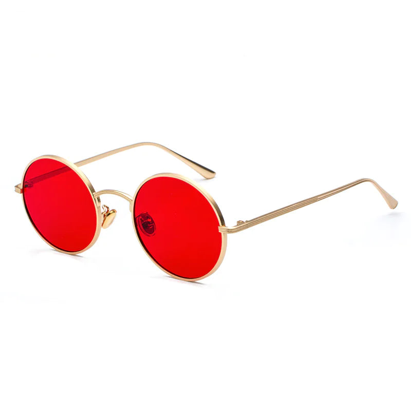 Retro Round Sunglasses –  Color Lenses