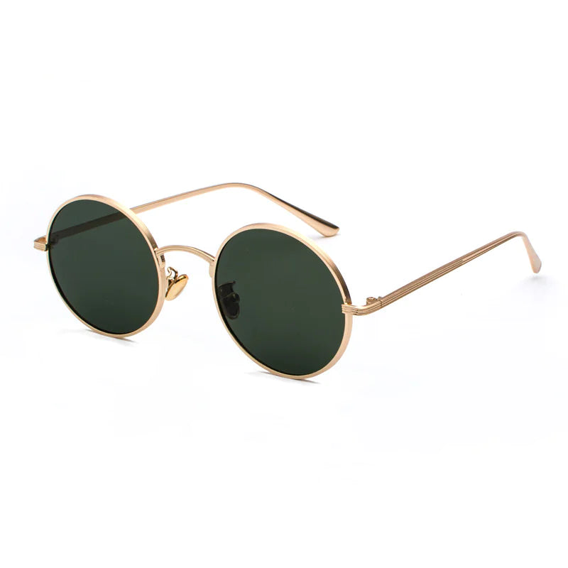 Retro Round Sunglasses –  Color Lenses