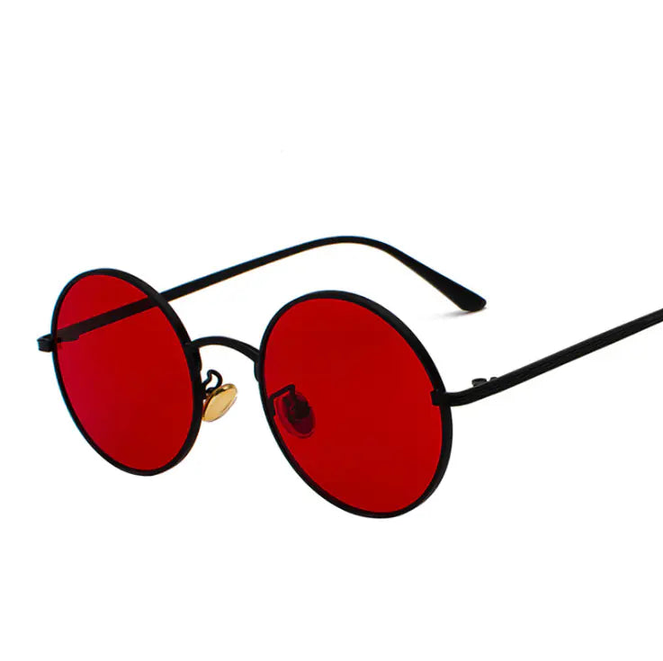 Retro Round Sunglasses –  Color Lenses